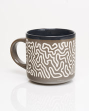 Brain Coral Hand Carved 430 mL Ceramic Mug