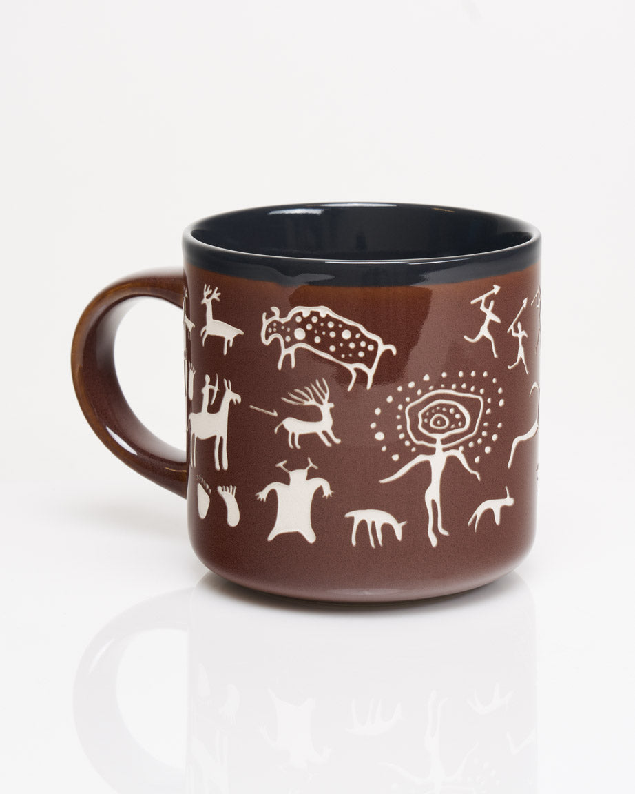 Cave Paintings Hand Carved 430 mL Ceramic Mug