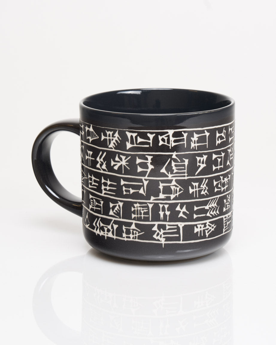 Cuneiform Hand Carved 430 mL Ceramic Mug