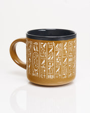Hieroglyphics Hand Carved 430 mL Ceramic Mug