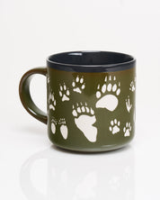 Animal Tracks Hand Carved 430 mL Ceramic Mug