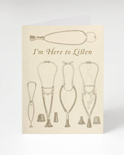 Stethoscope Here to Listen Greeting Card