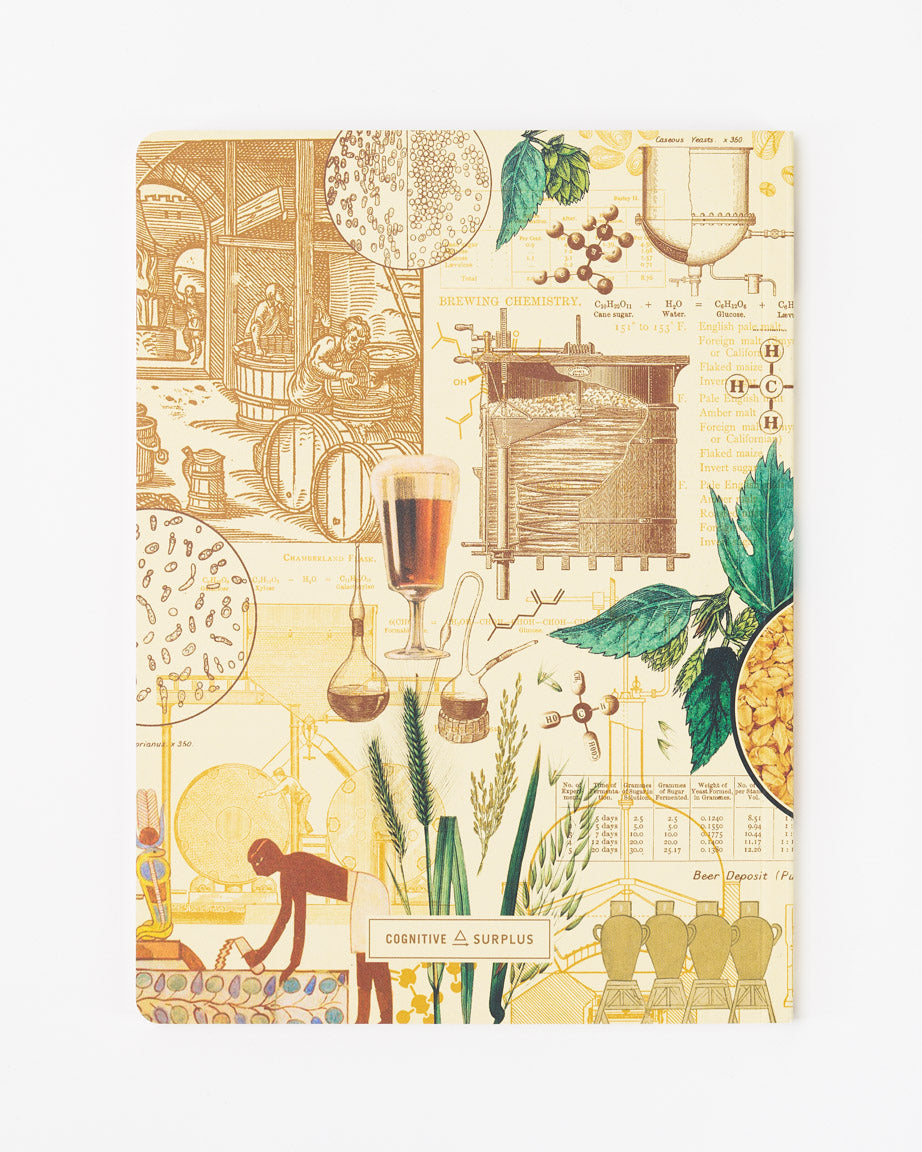 Beer Brewing Science Softcover Notebook - Lined
