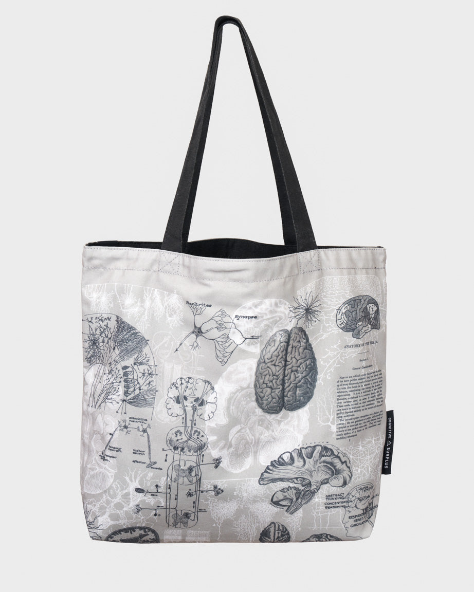 Brain Anatomy Canvas Tote Bag