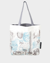 Skeleton Canvas Tote Bag