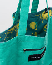 Retro Space Canvas Tote Bag