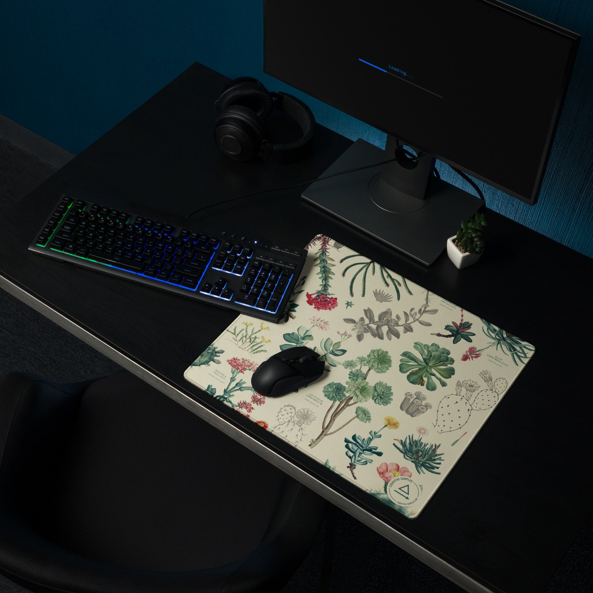 Succulents Gaming Mouse Pad