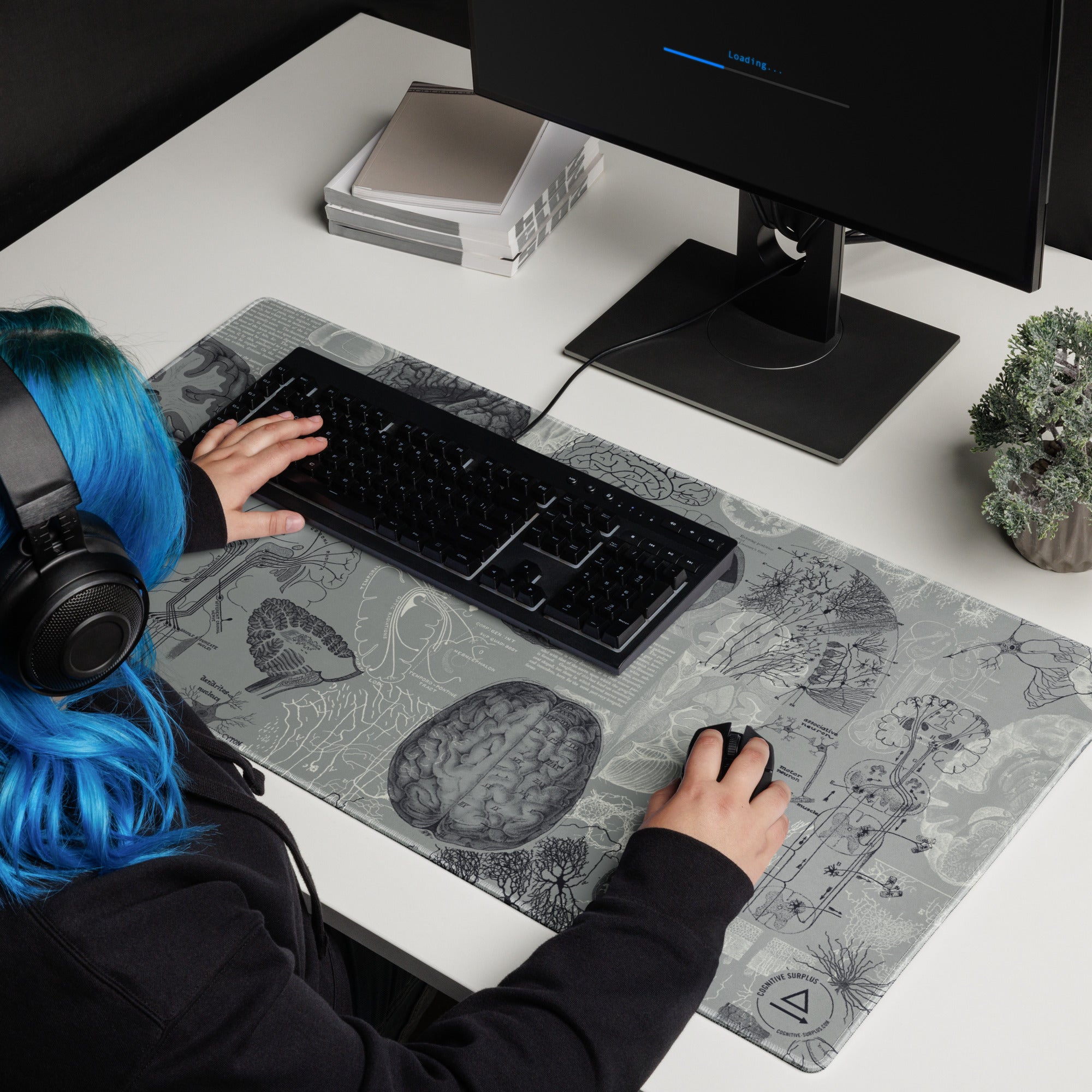 Brain Anatomy Gaming Mouse Pad