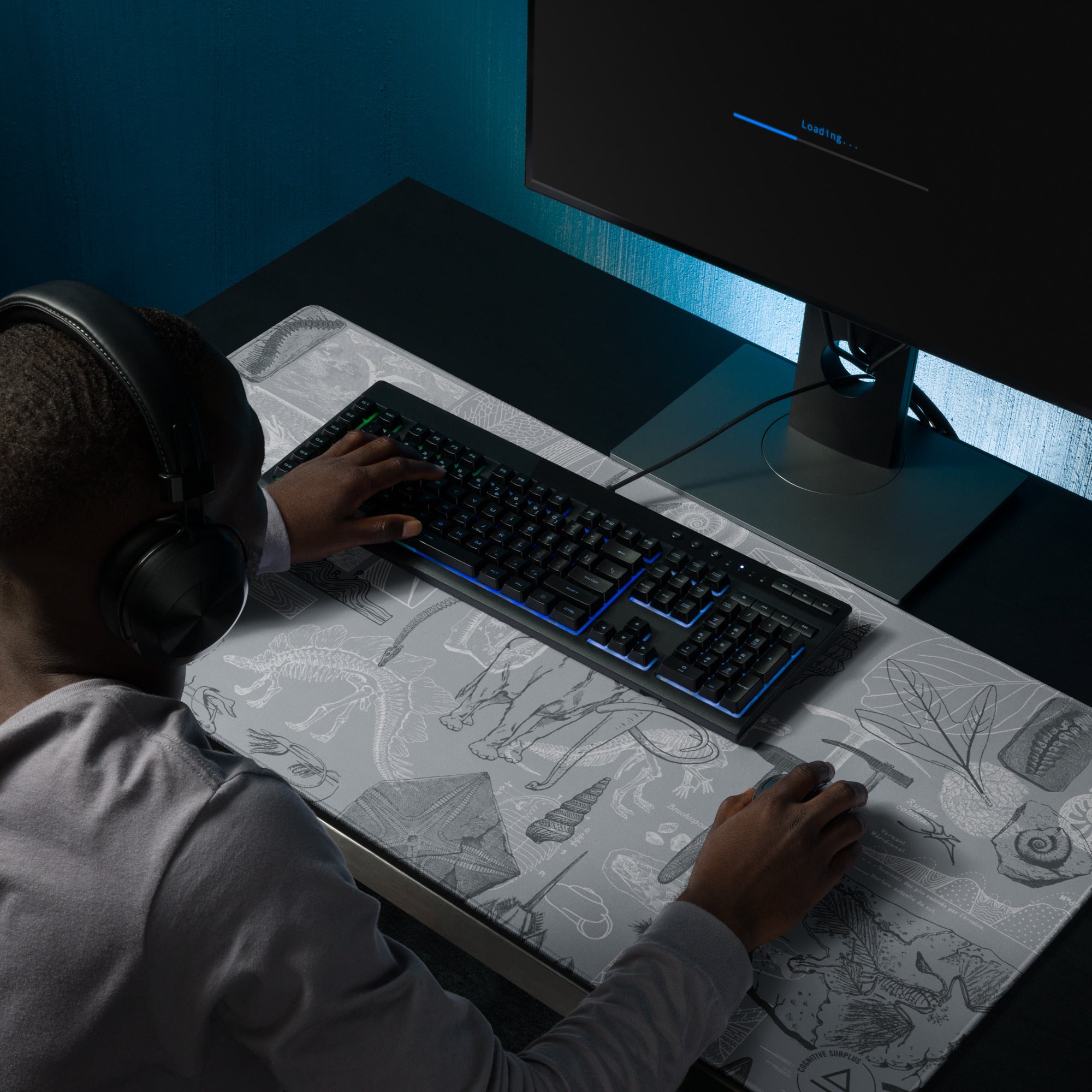Paleontology Gaming Mouse Pad