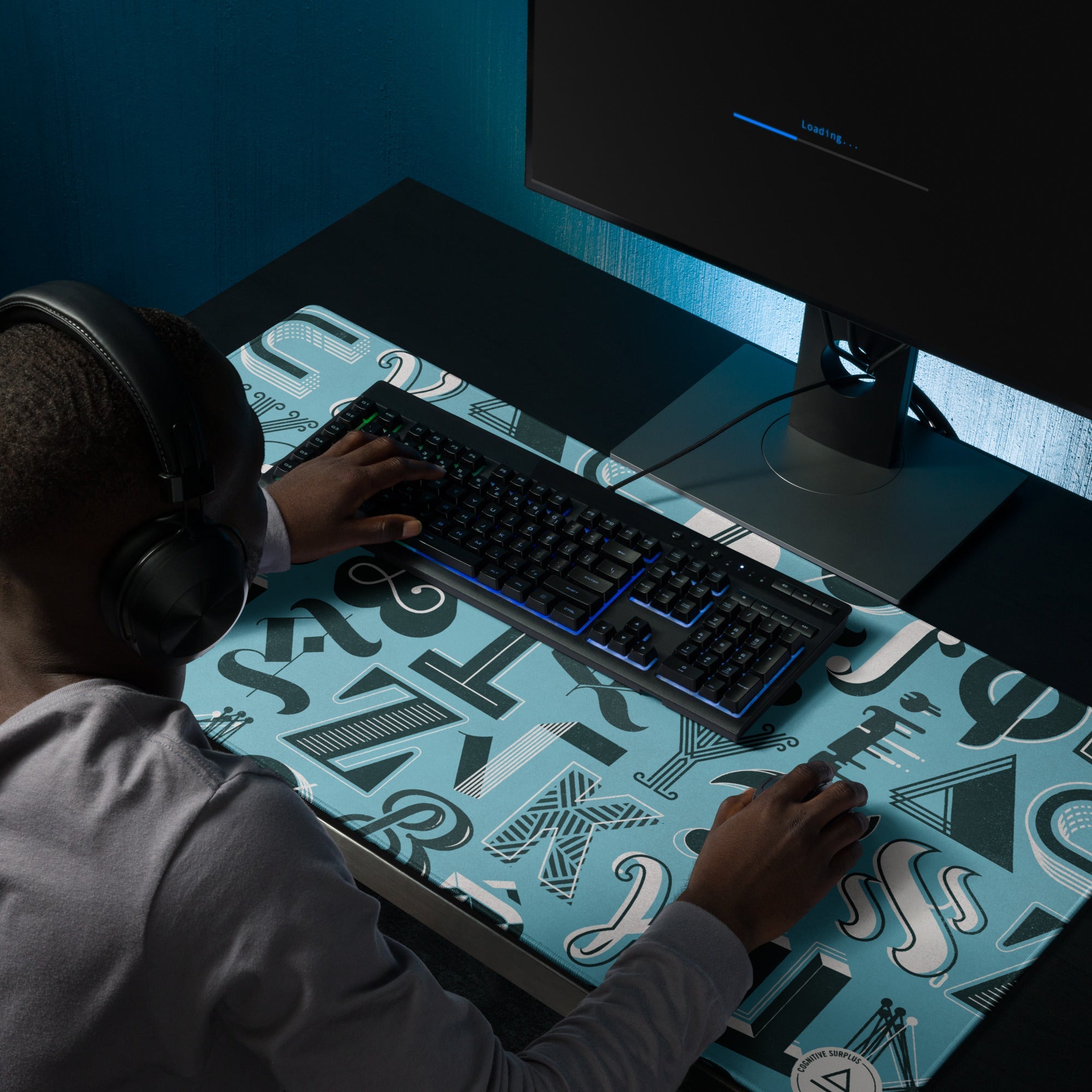 Mathematical Alphabet Gaming Mouse Pad