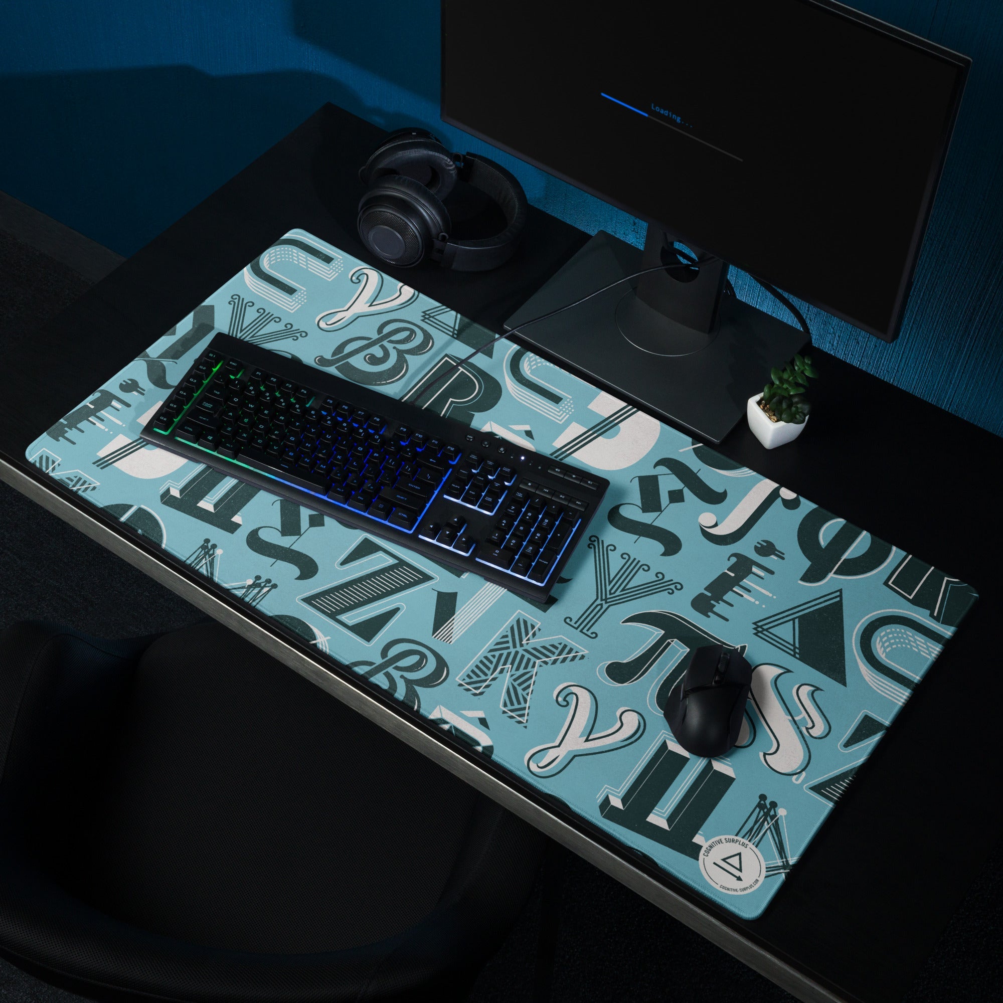 Mathematical Alphabet Gaming Mouse Pad