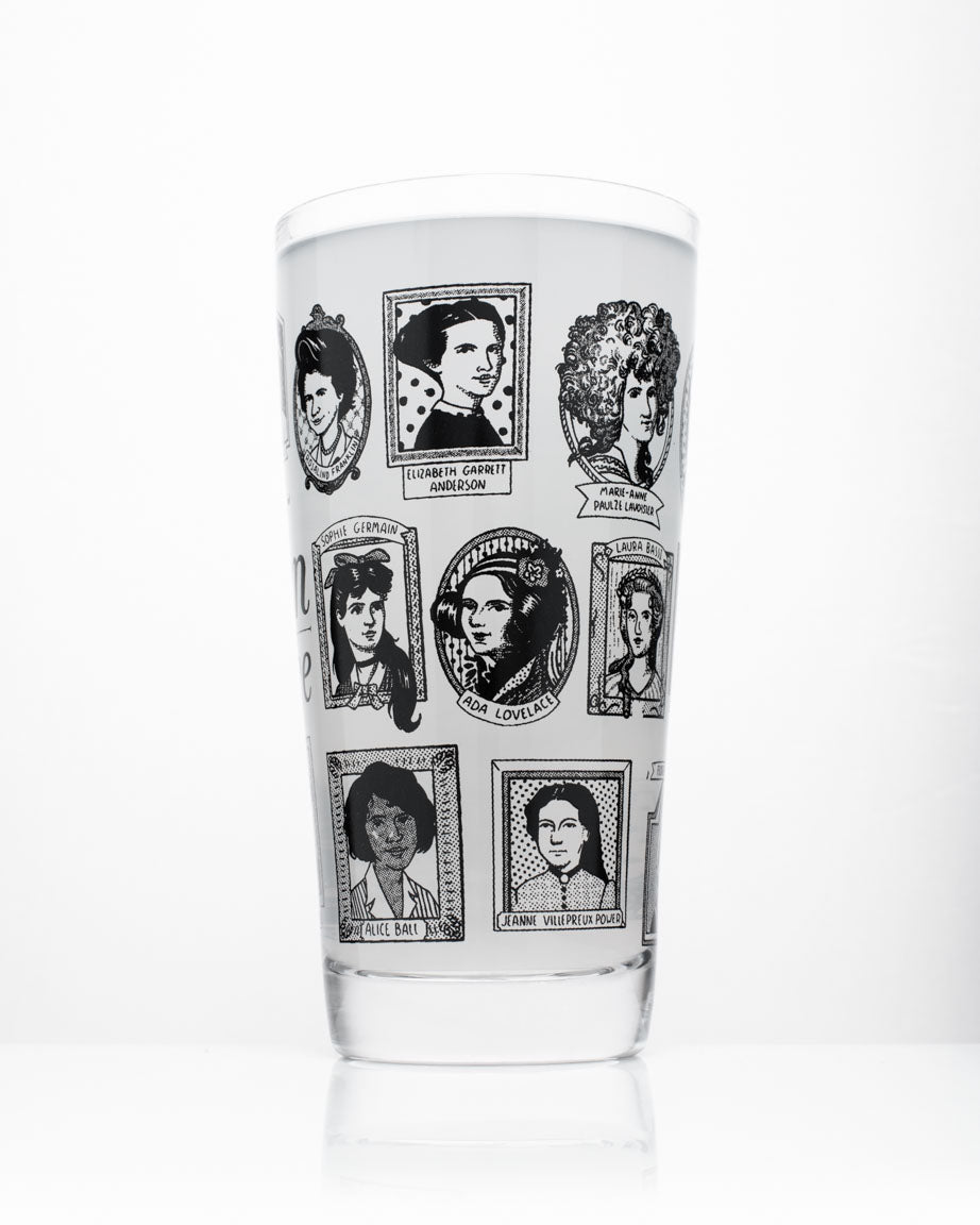 Great Women of Science Beer Glass