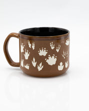 Dinosaur Footprints Hand Carved 430 mL Ceramic Mug