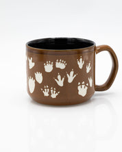 Dinosaur Footprints Hand Carved 430 mL Ceramic Mug