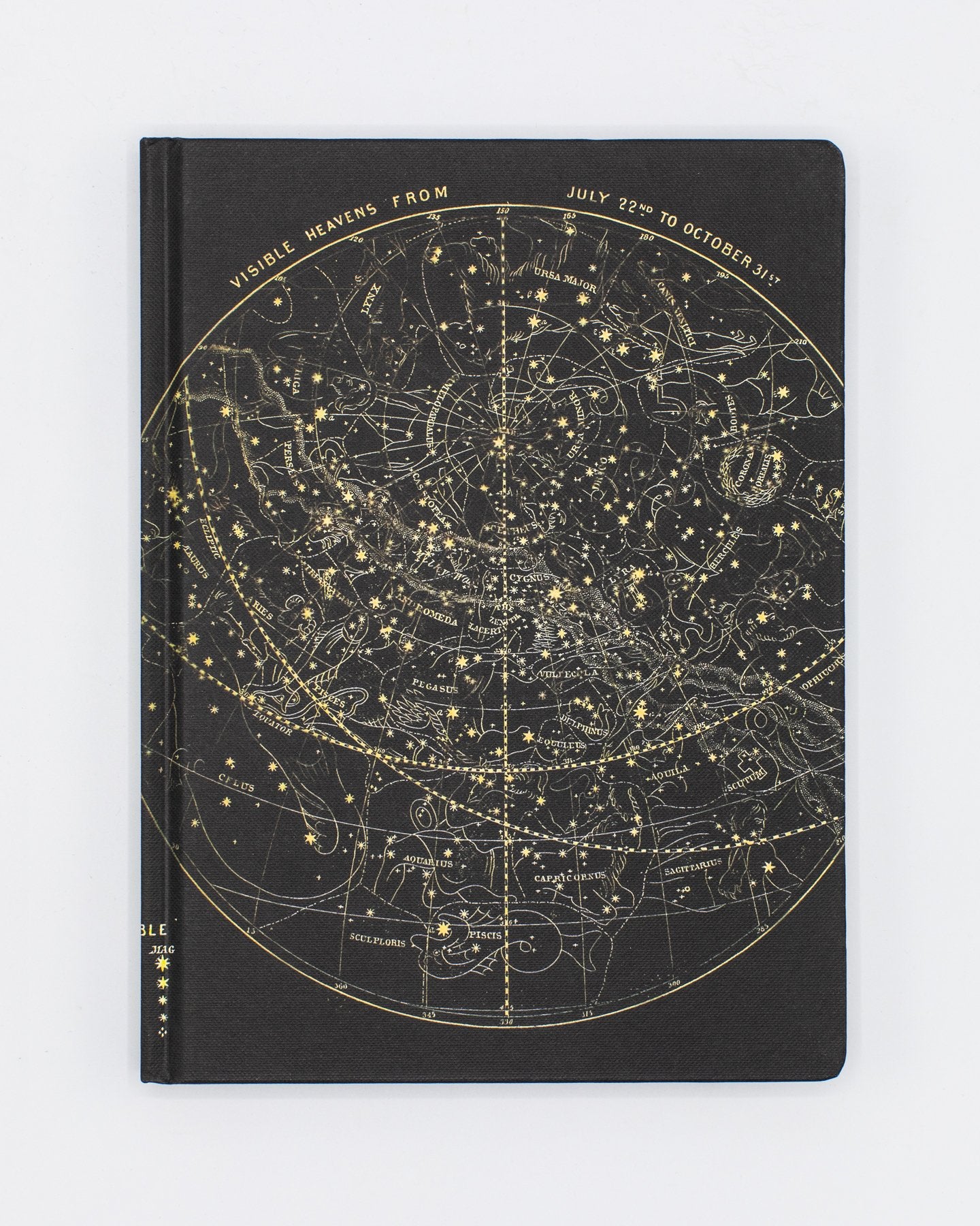 Astronomy Star Chart Hardcover Notebook - Lined/Grid