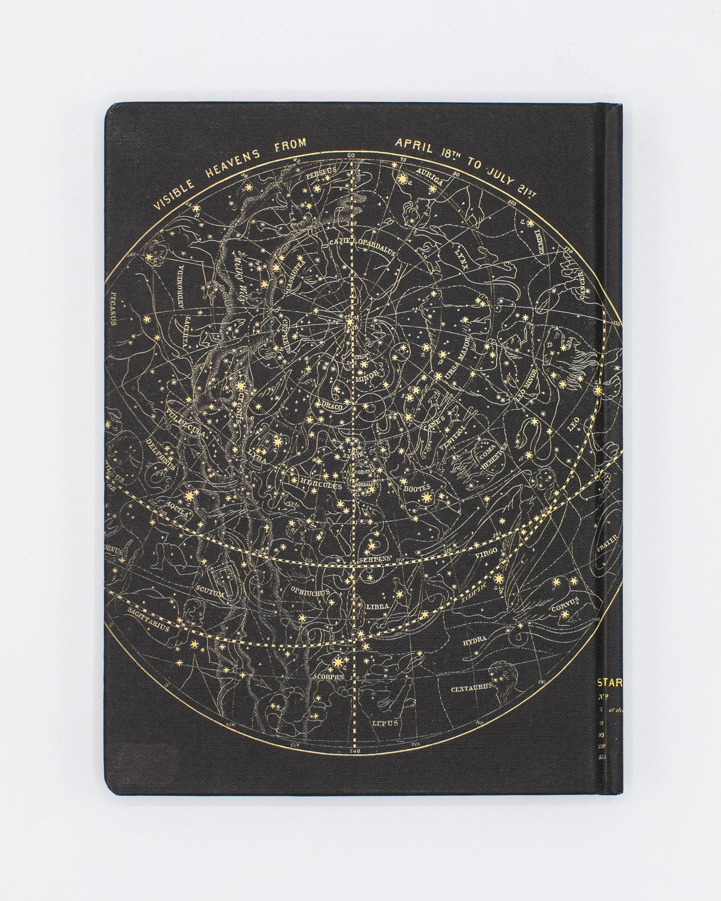 Astronomy Star Chart Hardcover Notebook - Lined/Grid