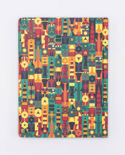 Retro Rockets Hardcover Notebook - Dot Grid