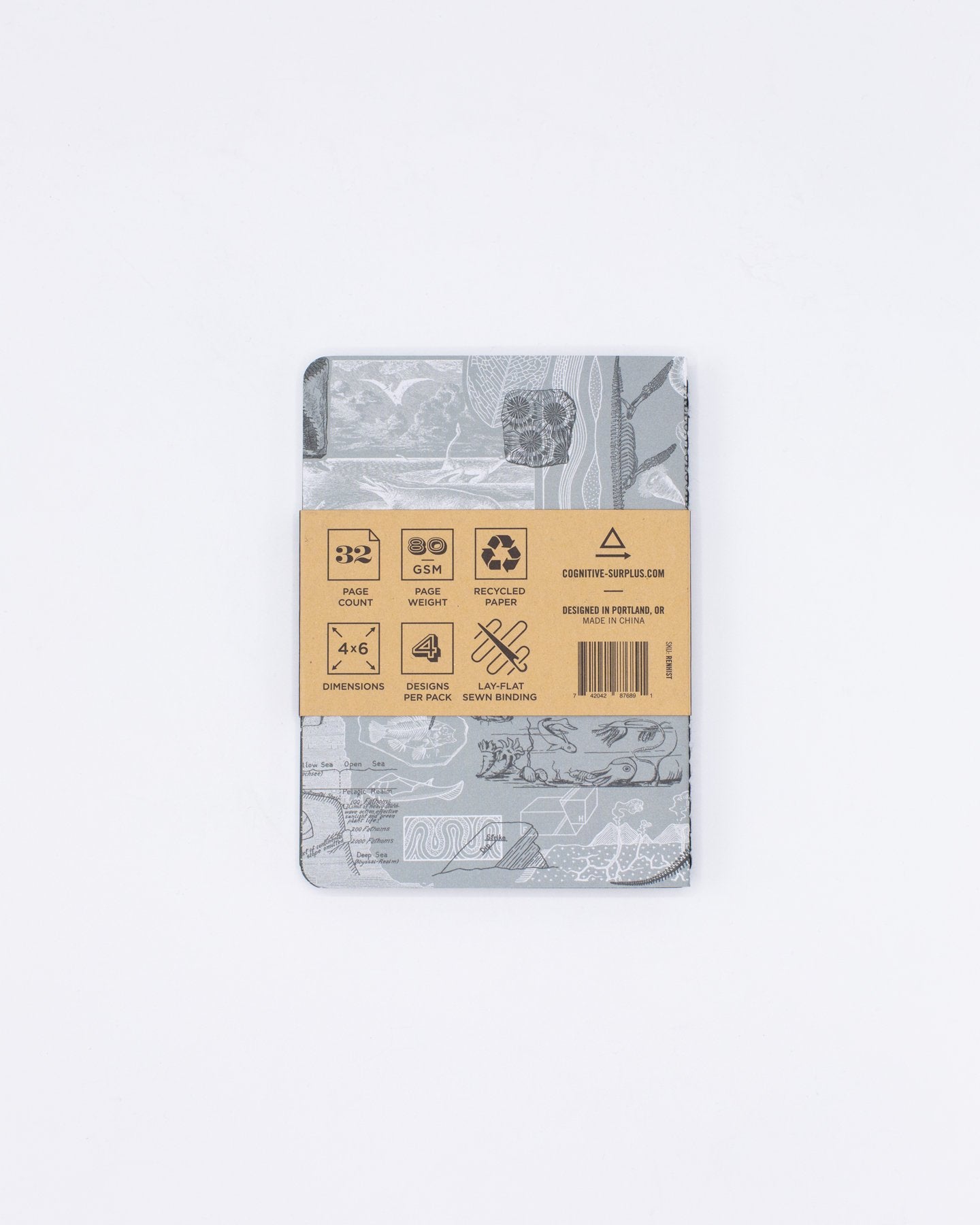 Natural History Pocket Notebooks 4-pack