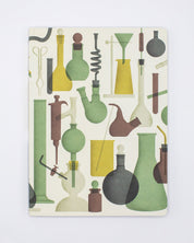 Retro Science Lab Softcover Notebook - Dot Grid