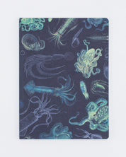 Cephalopods: Octopus & Squid Softcover Notebook - Lined