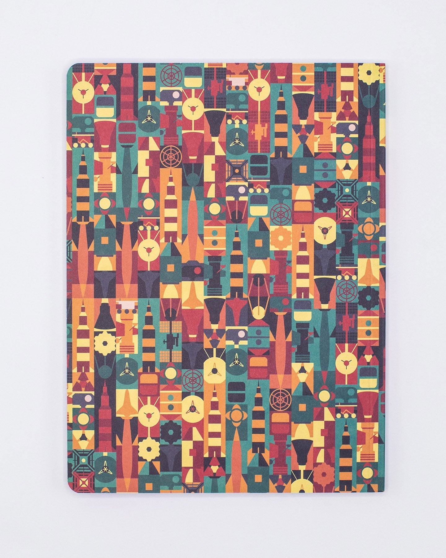 Retro Rockets Softcover Notebook - Lined