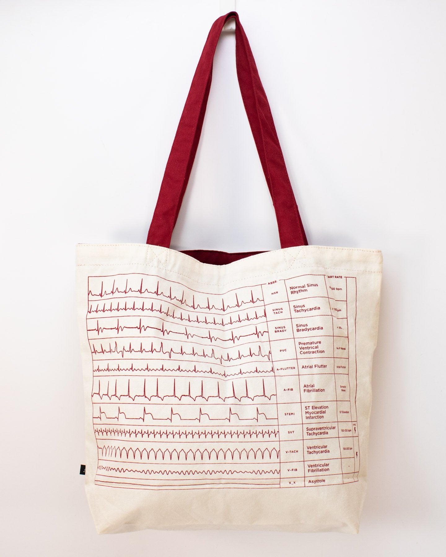Heartbeat Canvas Tote Bag