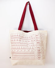 Heartbeat Canvas Tote Bag