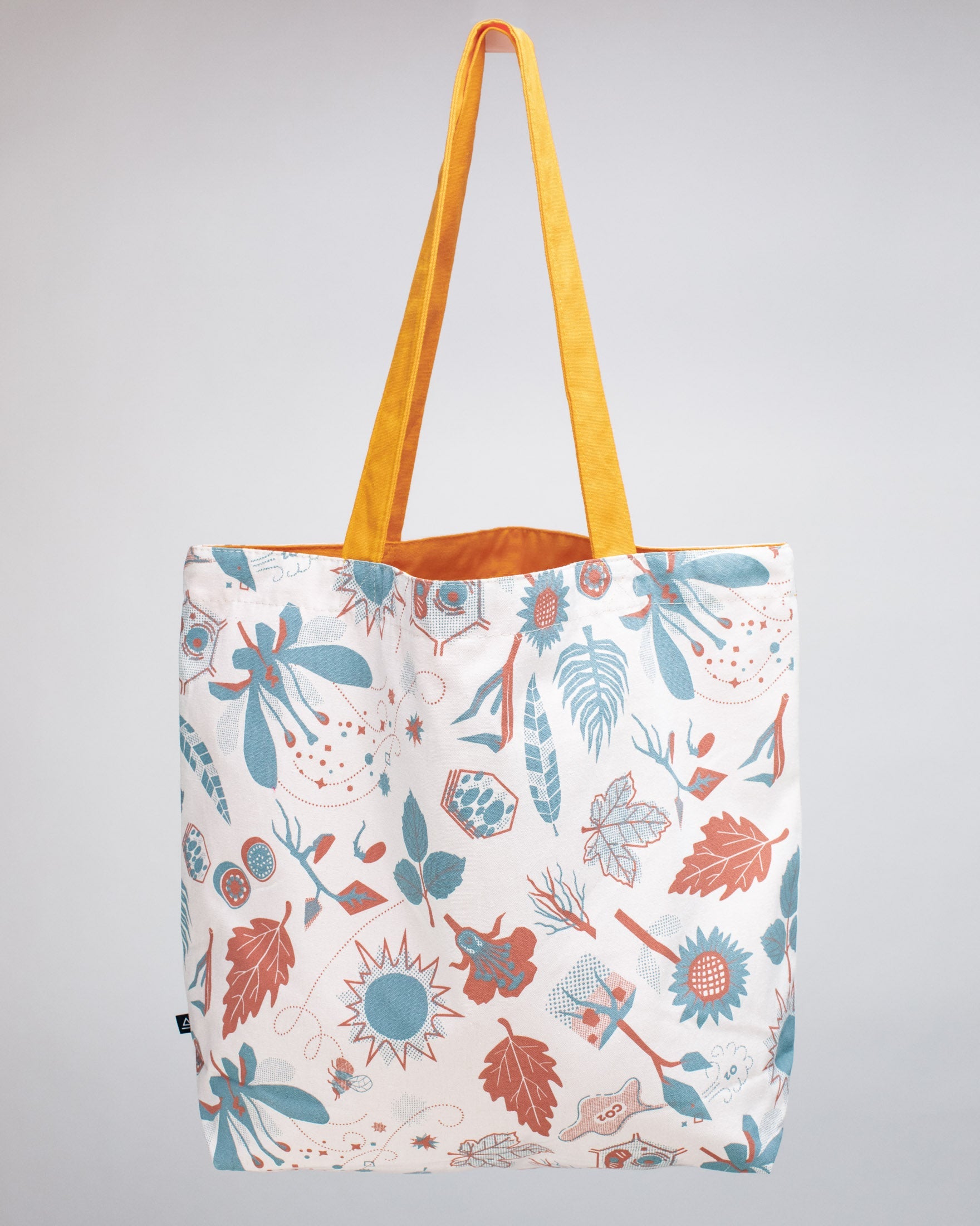 Retro Botany Canvas Tote Bag