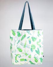 Retro Insects Canvas Tote Bag