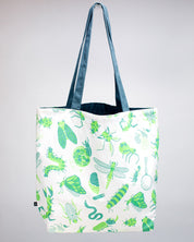 Retro Insects Canvas Tote Bag