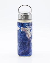 Ocean Terrain World Map 500 mL Steel Bottle