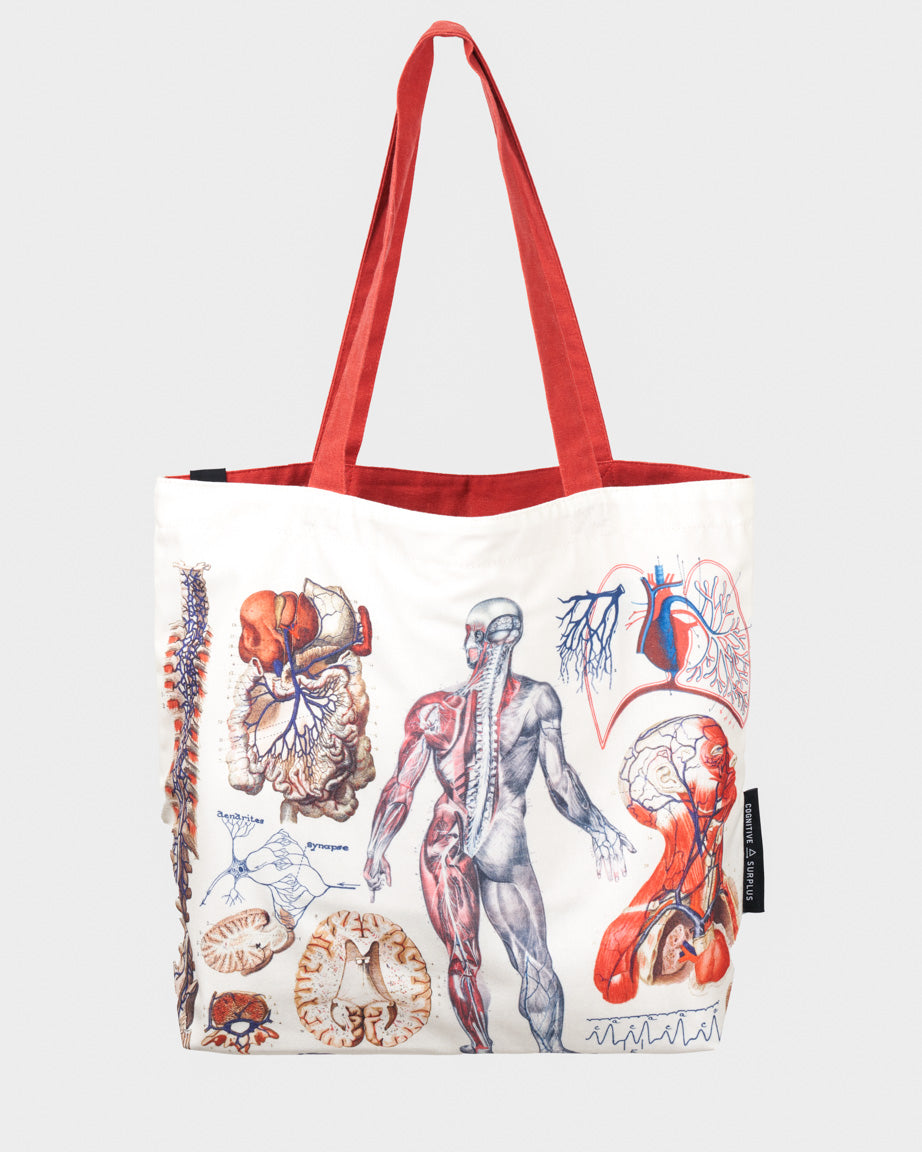 Human Anatomy Canvas Tote Bag