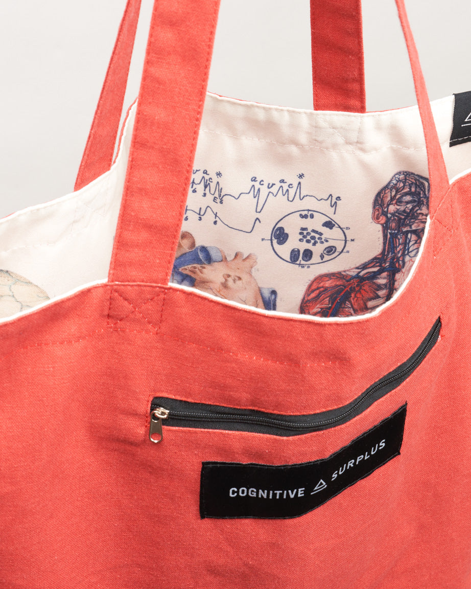 Human Anatomy Canvas Tote Bag
