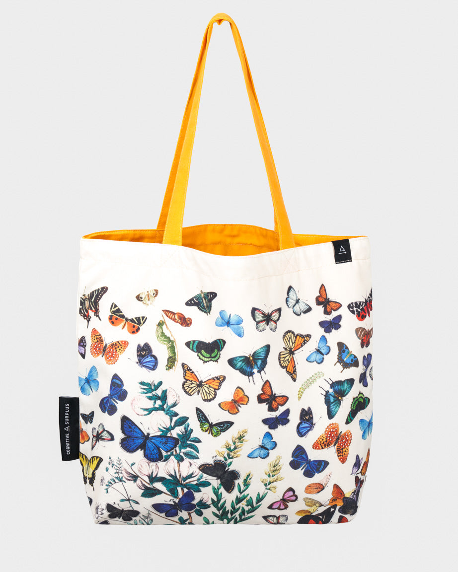Butterfly Garden Canvas Tote Bag