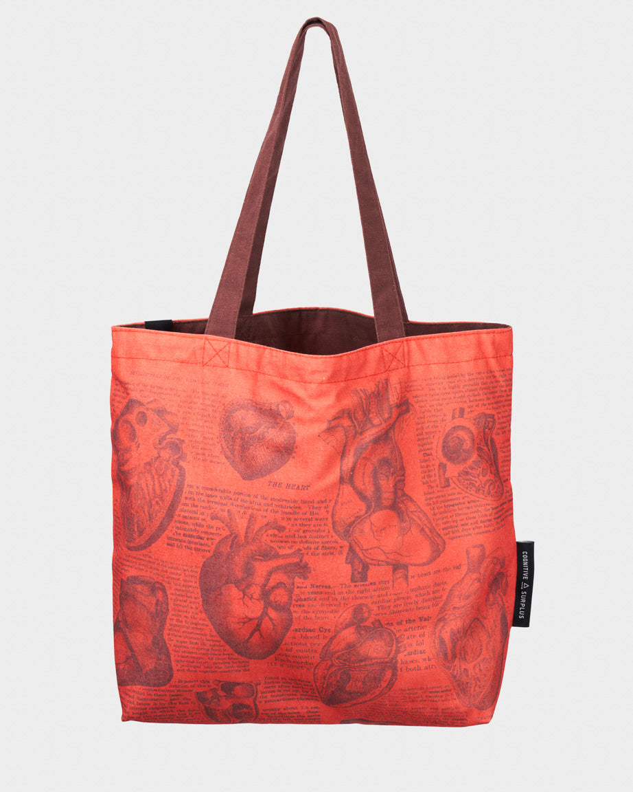 Heart Anatomy Canvas Tote Bag