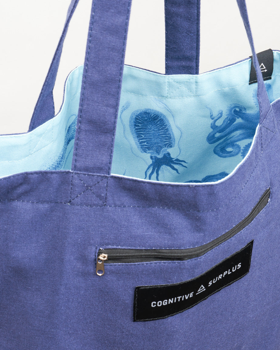 Beware the Kraken Canvas Tote Bag