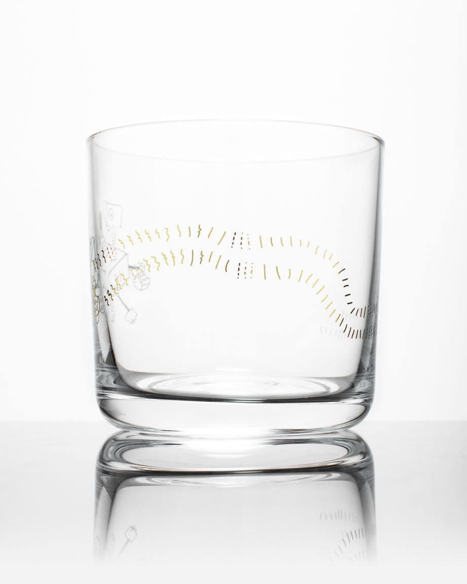Mars Rover Perseverance Whiskey Glass