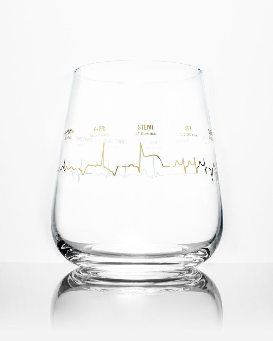 Heartbeat Wine Glass