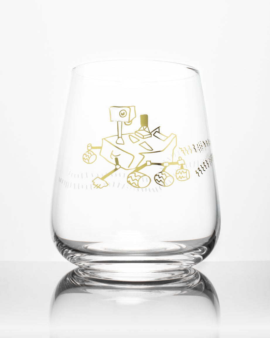 Mars Rover Perseverance Wine Glass