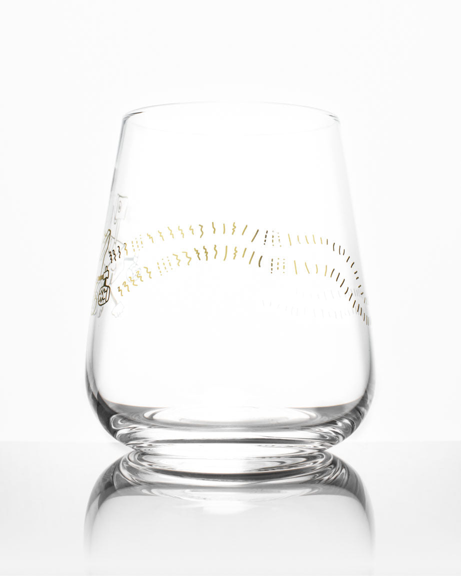 Mars Rover Perseverance Wine Glass