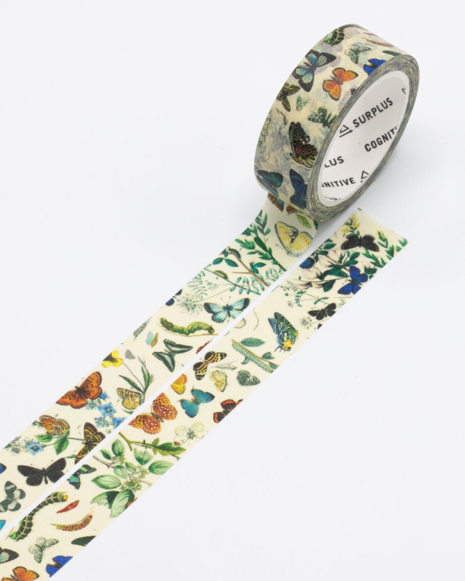 Flower Garden Washi Tape /Flowers with butterfly washi tape