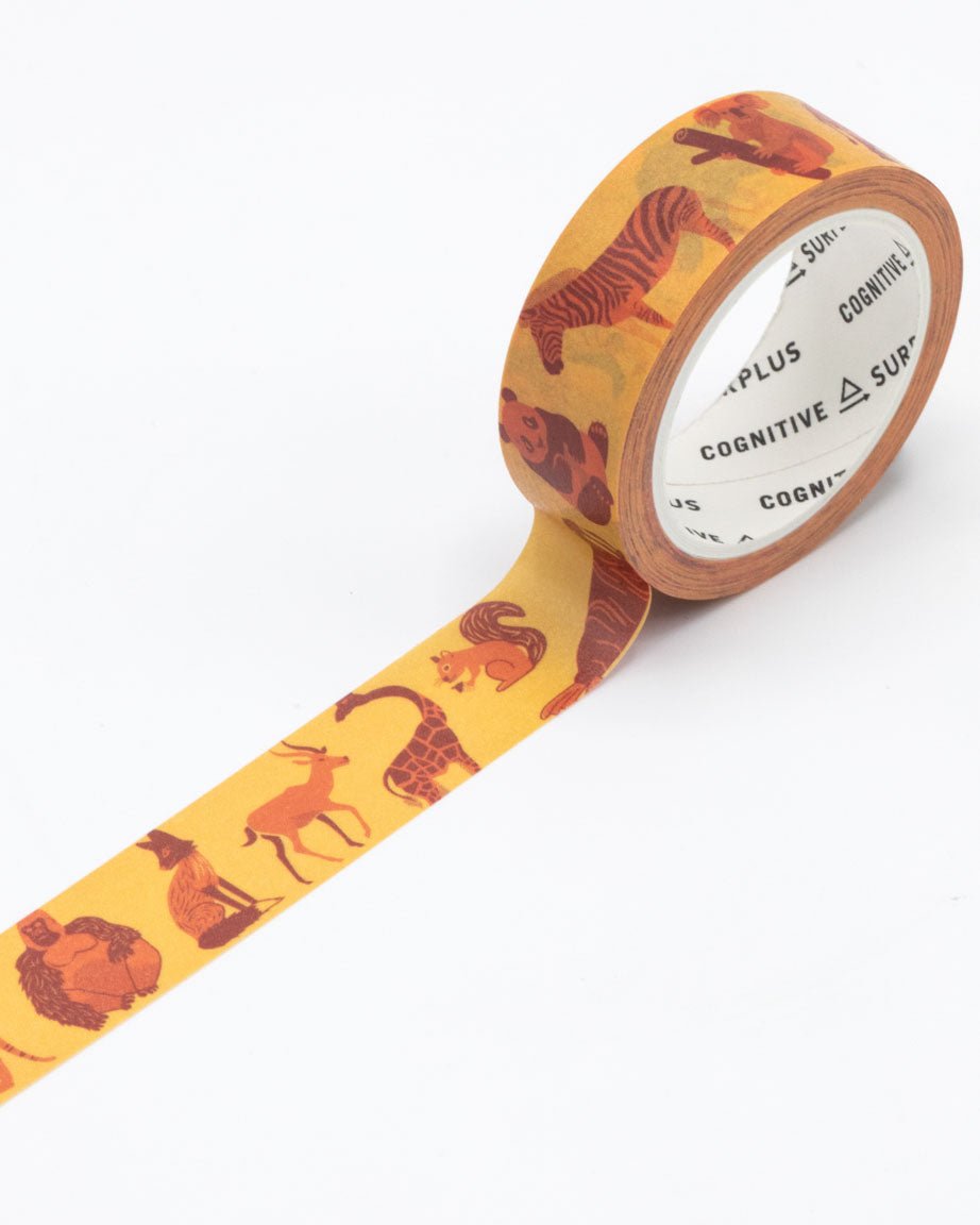 Retro Mammals Washi Tape - Cognitive Surplus