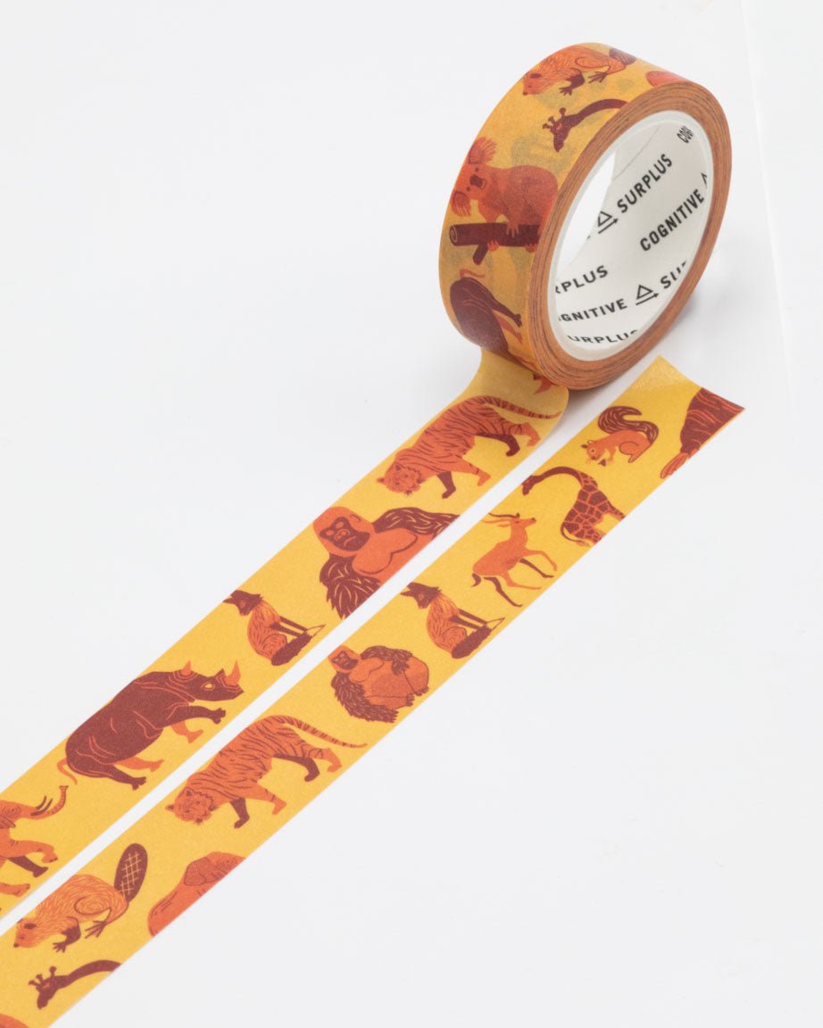 Retro Mammals Washi Tape - Cognitive Surplus