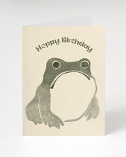 Hoppy Birthday Frog Greeting Card