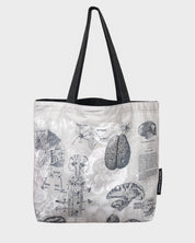 Brain Anatomy Canvas Shoulder Tote Bag