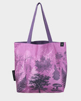 Bolso tote de lona con diseño de bosque