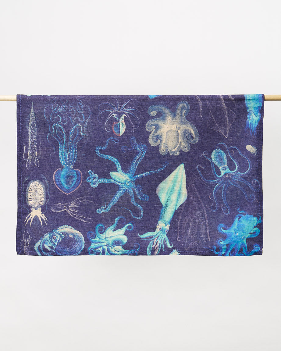 Octopus & Squid Tea Towel