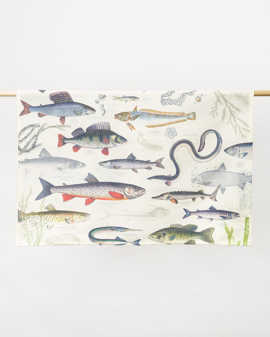 Freshwater Fish Tea Towel
