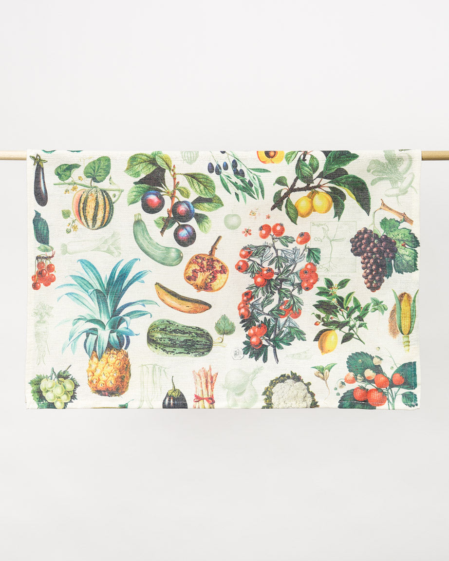 Fruit & Vegetables Tea Towel