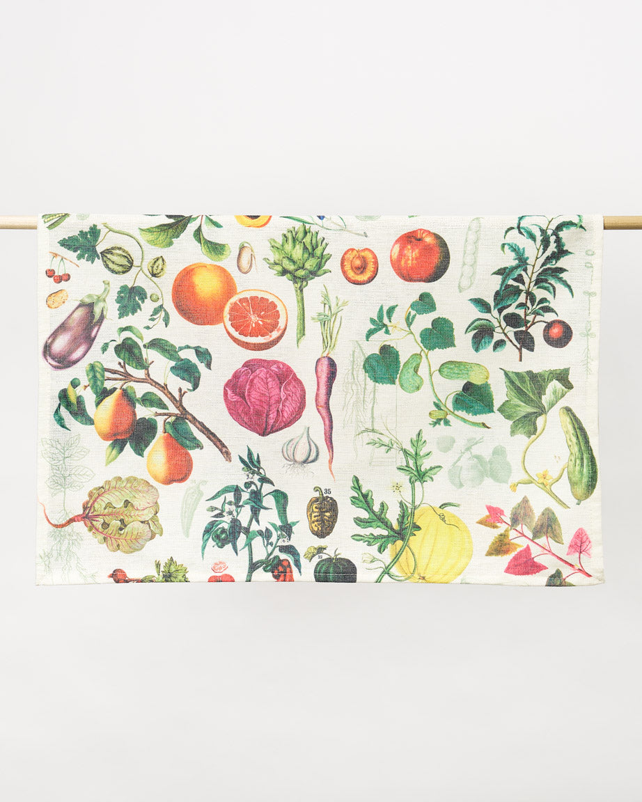 Fruit & Vegetables Tea Towel